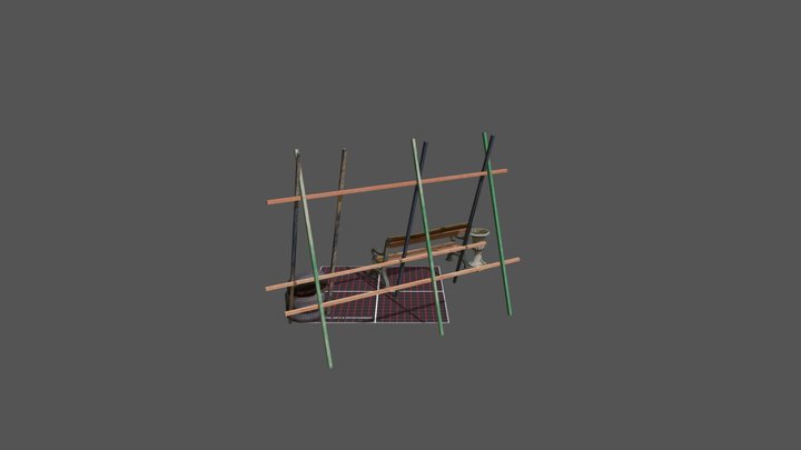 DAE 5 Finished props - Eco House 3D Model