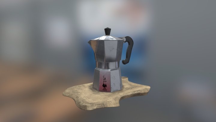 Italian Coffee Machine "Moka". 3D Model
