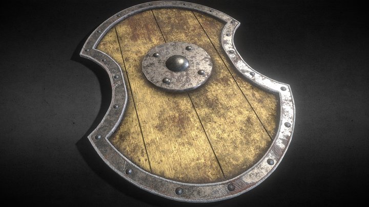 Old Shield 2 3D Model