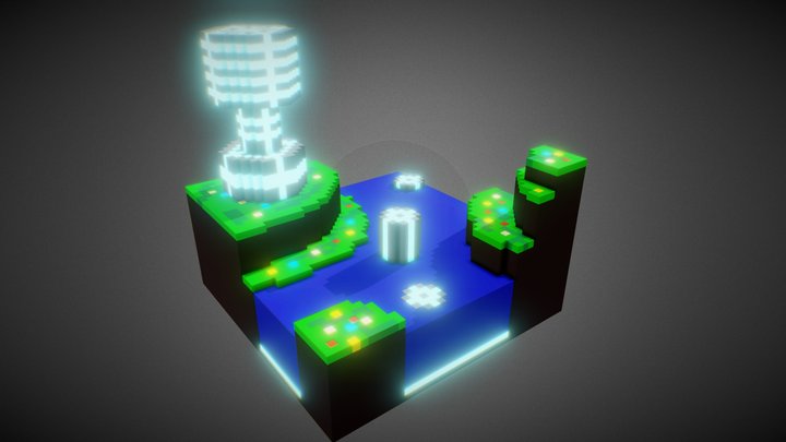 Magical Ruins 3D Model