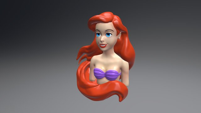 Day 12 Disney Character - Ariel 3D Model