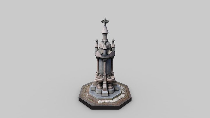 Drinking Fountain Valentines Park – Kostenloses 3D-Modell STL