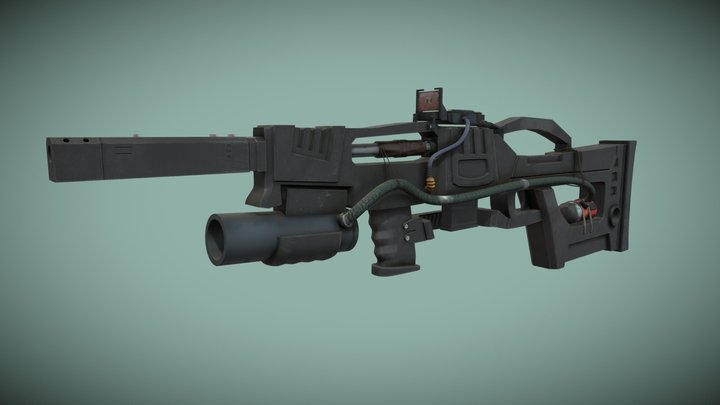 Sci-fi Weapon 3D Model
