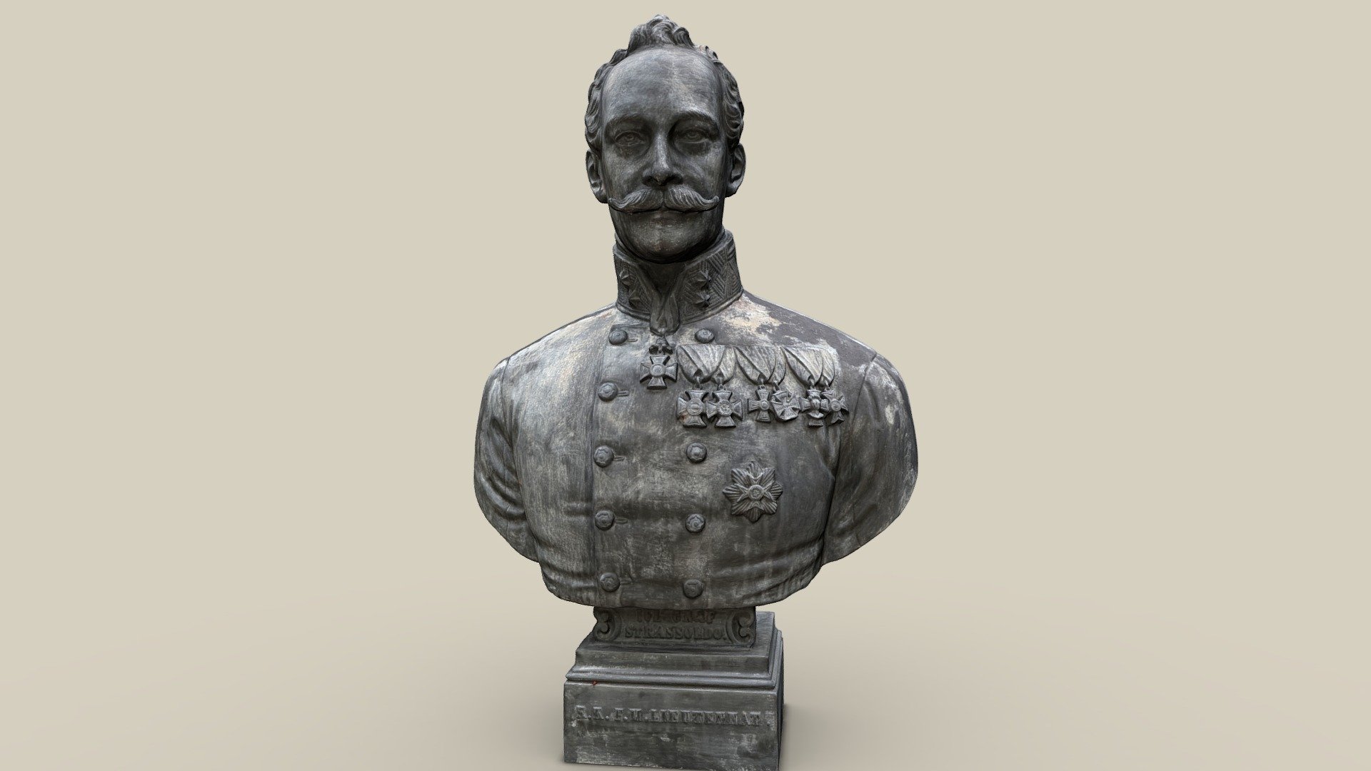 Büste Strassoldo — Sketchfab embed 3D viewer