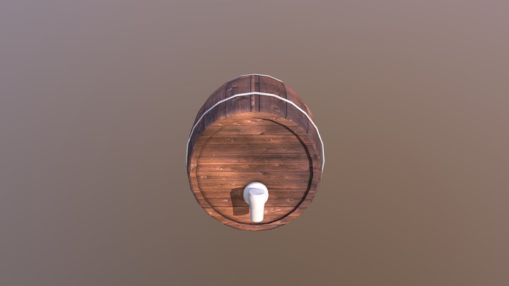 Beer Barrel 3D Model