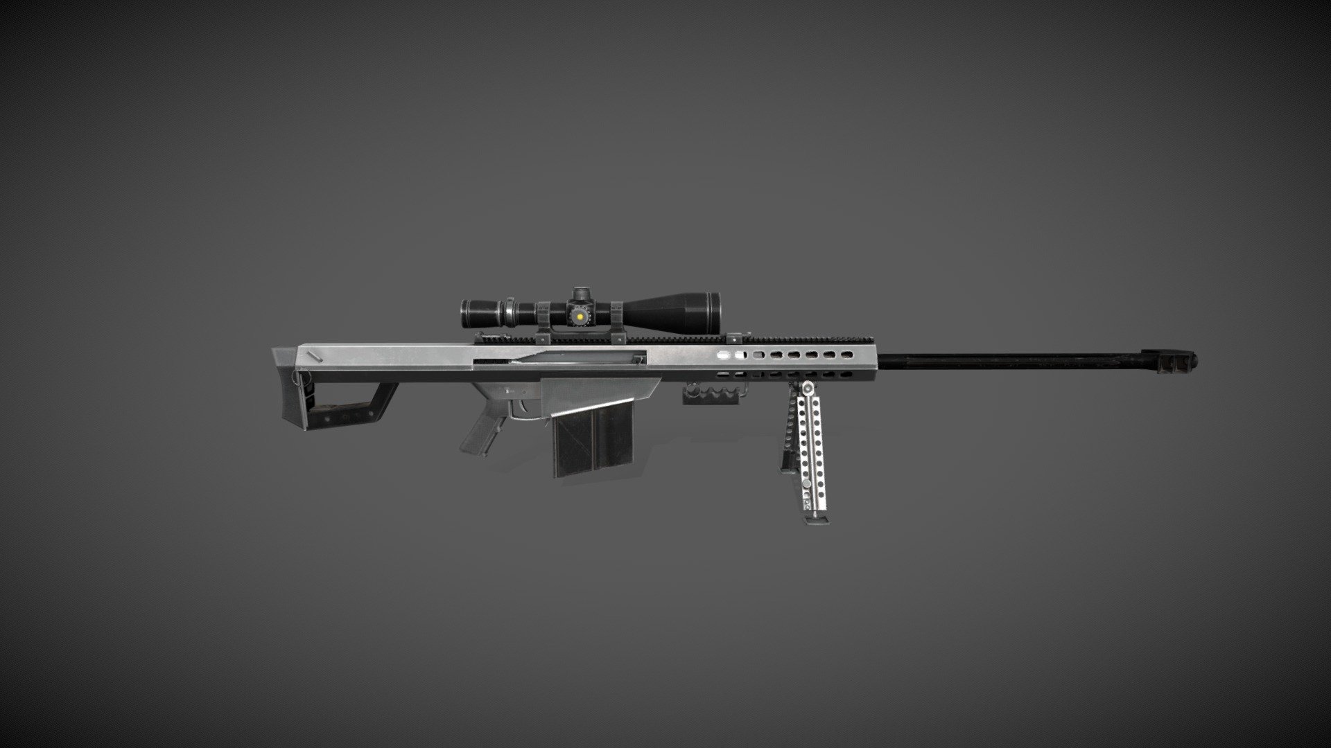 BARRET M82 - 3D model by ANTON (@antonareshko1) [da2f16d] - Sketchfab