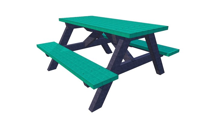 Brassington Picnic Table 3D Model