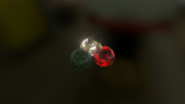 Odd Christmas Balls 3D Model