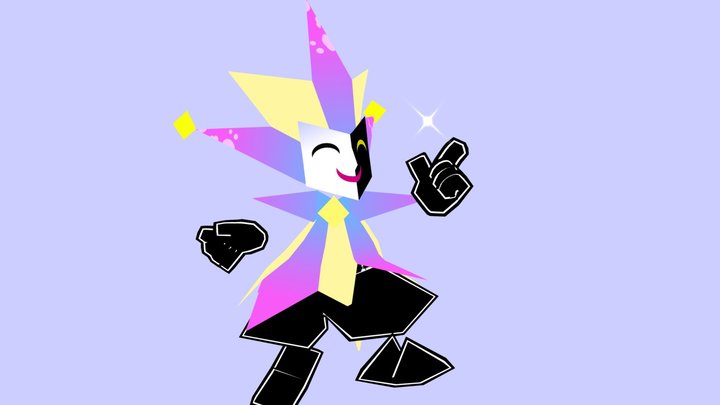 super paper mario - dimentio 3D Model