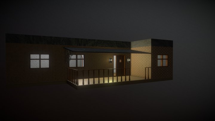 Low Poly modular house 3D Model