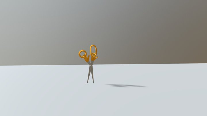 Walking Scissors Animation Loop 3D Model