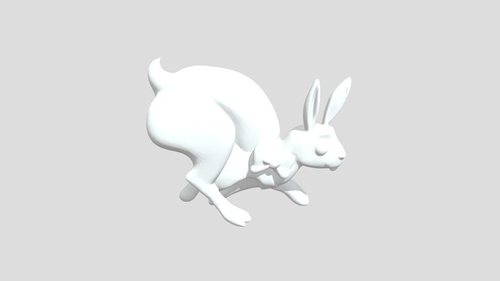 Easter Bunny, petrified – Modelo 3D gratuito STL