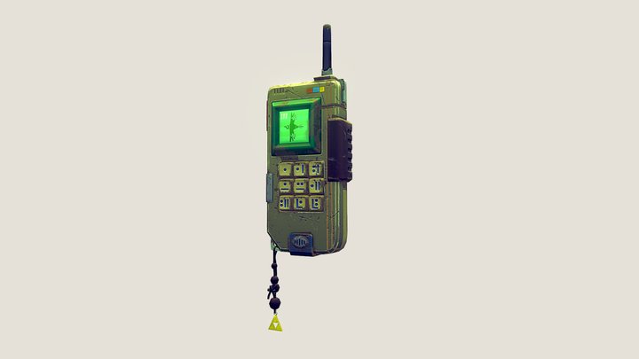 Stylized_Phone_Sheikah_Edition 3D Model