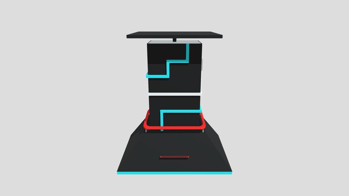 Lampara Cyberpunk 3D Model