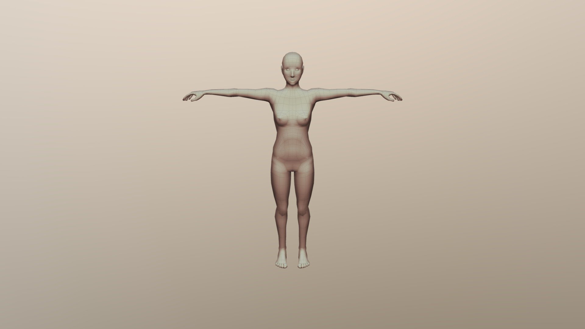 Basehuman f 0.3.5 - 3D model by halbe (@halbenull) [da365f9] - Sketchfab