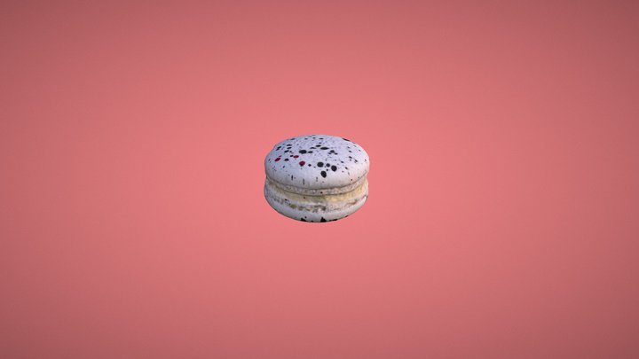 M A C A R O N | N° 1 | R A S P B E R R Y ❤ 3D Model
