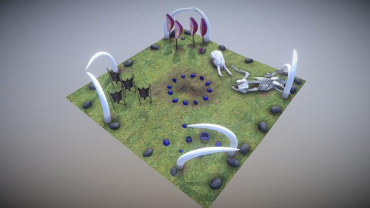 Town Center (Age of Empires) stone age 3D Model