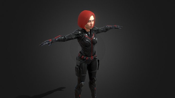 Black Widow – Animated 3D Character