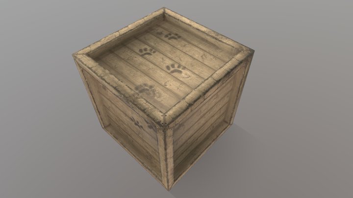 Crate 3D Model