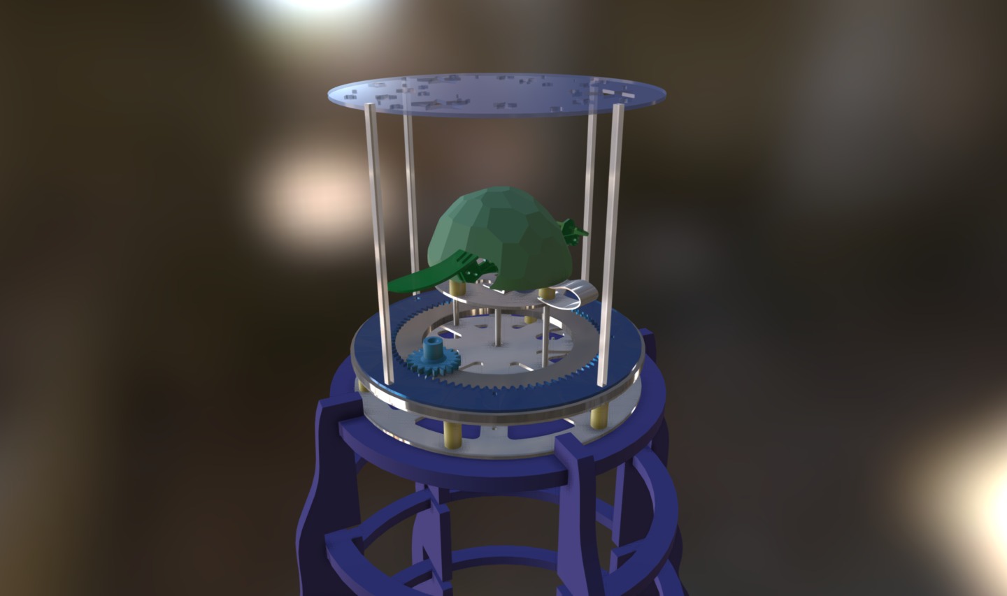 Mechanical Sculpture: Cosmic Turtle - Download Free 3D model by daniel ...