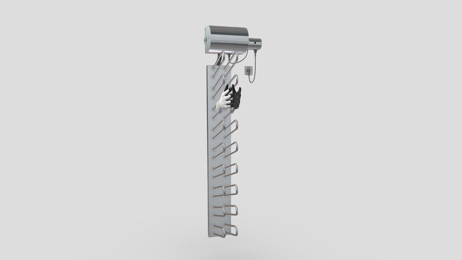 Glove Dryer Air 10 Wall 3D model by 360Fabriek [da38962] Sketchfab