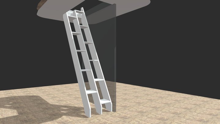 Varden Geometric Mod Alternating stair 3D Model