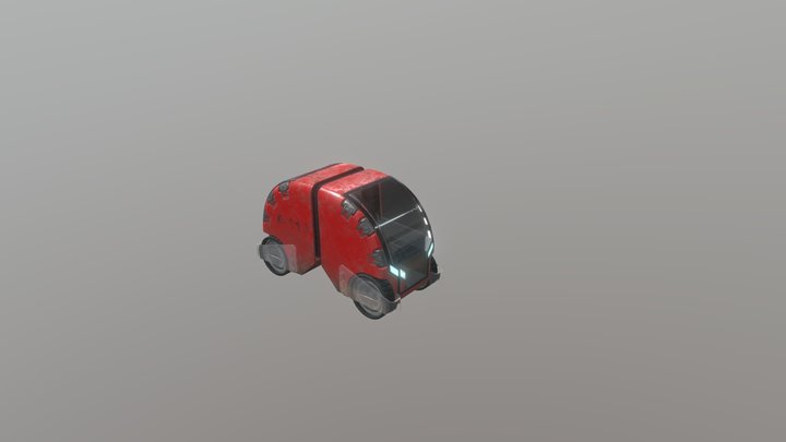 sci fi pillbug car 3D Model