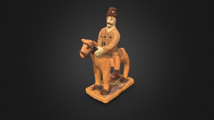 Jeździec na koniu 3D Model