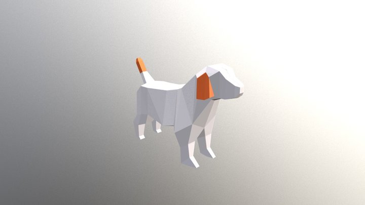 perro low poly 3D Model