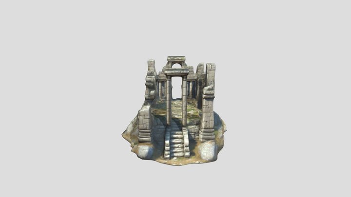 ancient stone small ruins 3D Model