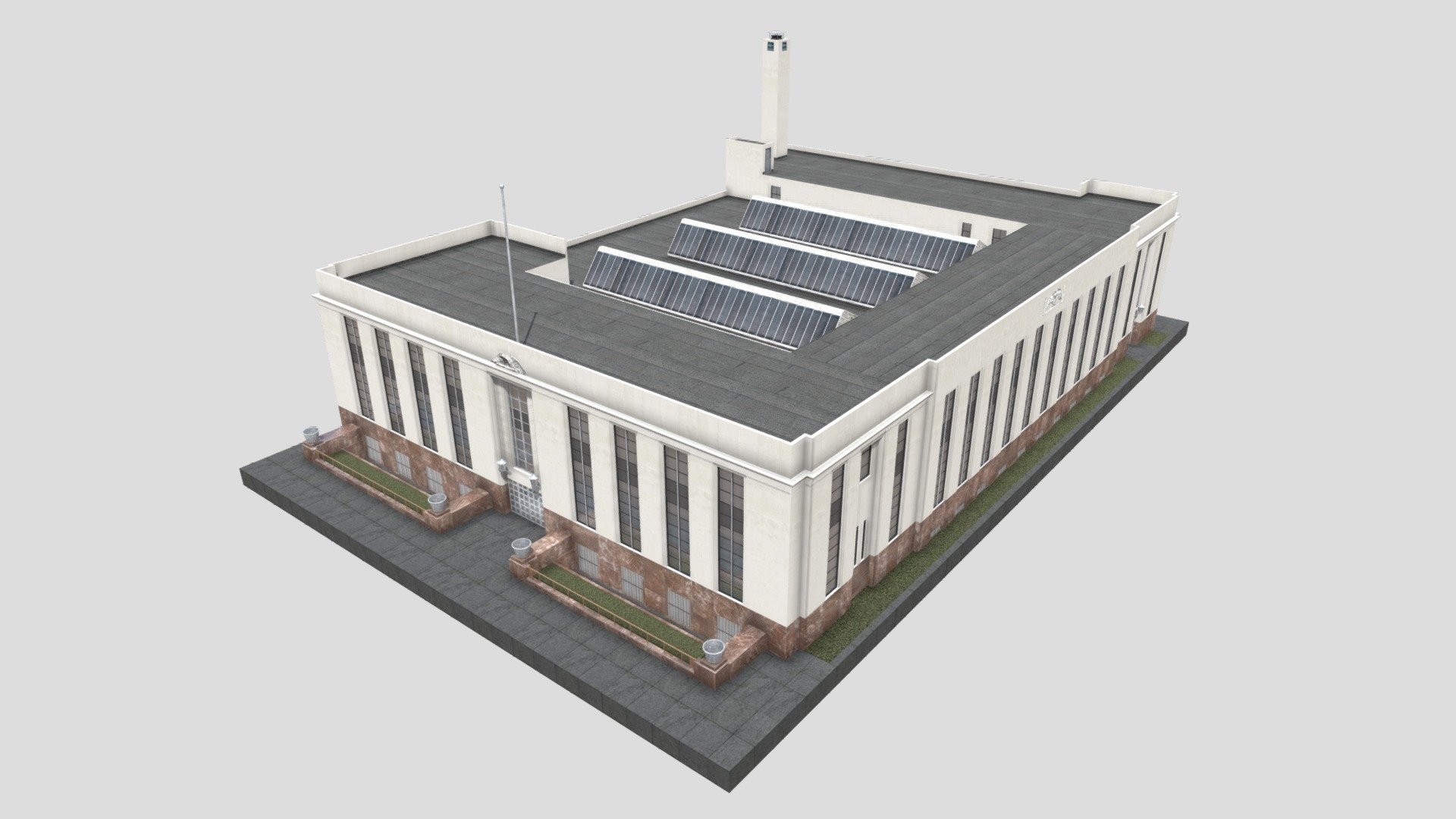 Gary Post Office Download Free 3D model by BoldlyBuilding