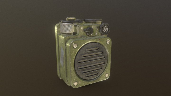 Military Bluetooth Speaker (Portable) 3D Model