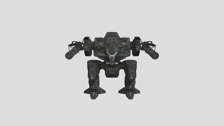 Mech Low Mech Body Normal 3D Model