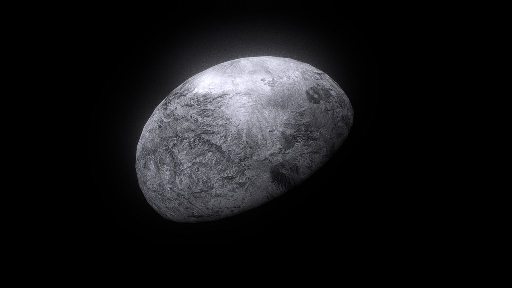Haumea - Dwarf Planet 3D Model 2nd Version