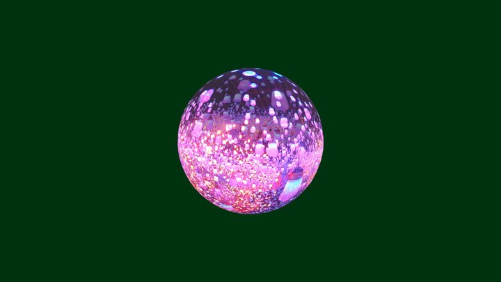 LucentPano Boarderless Sphere Purple 3D Model