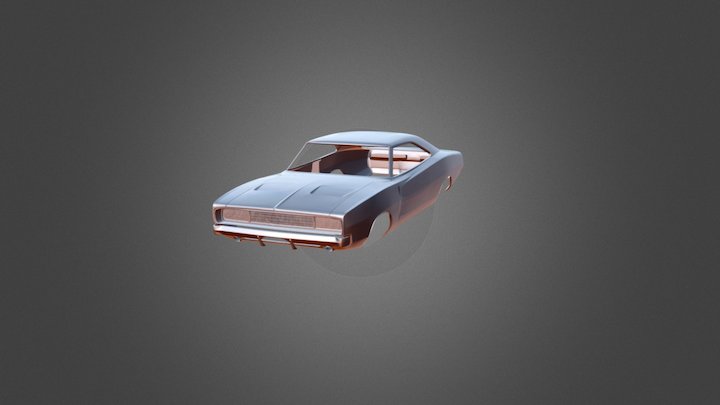 Dodge Charger 1968 3D Model