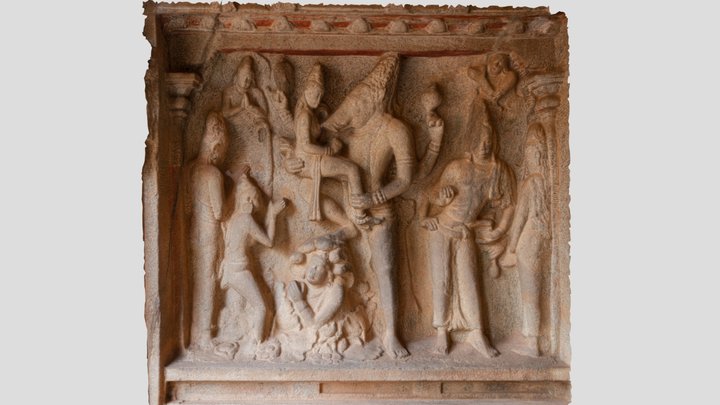 Varaha Panel | Varaha Cave Temple | Mamallapuram 3D Model