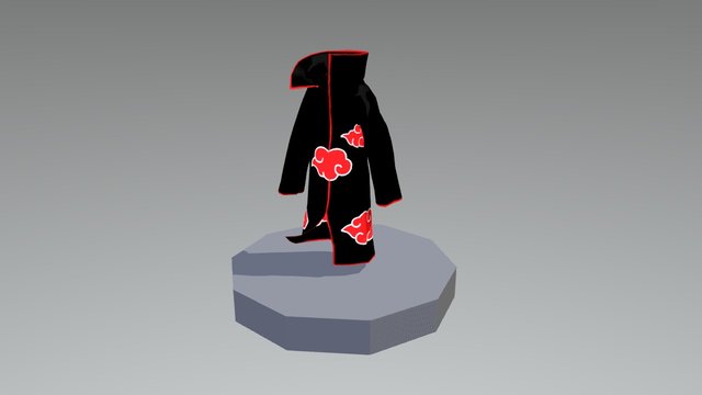 Akatsuki Costume 3D Model