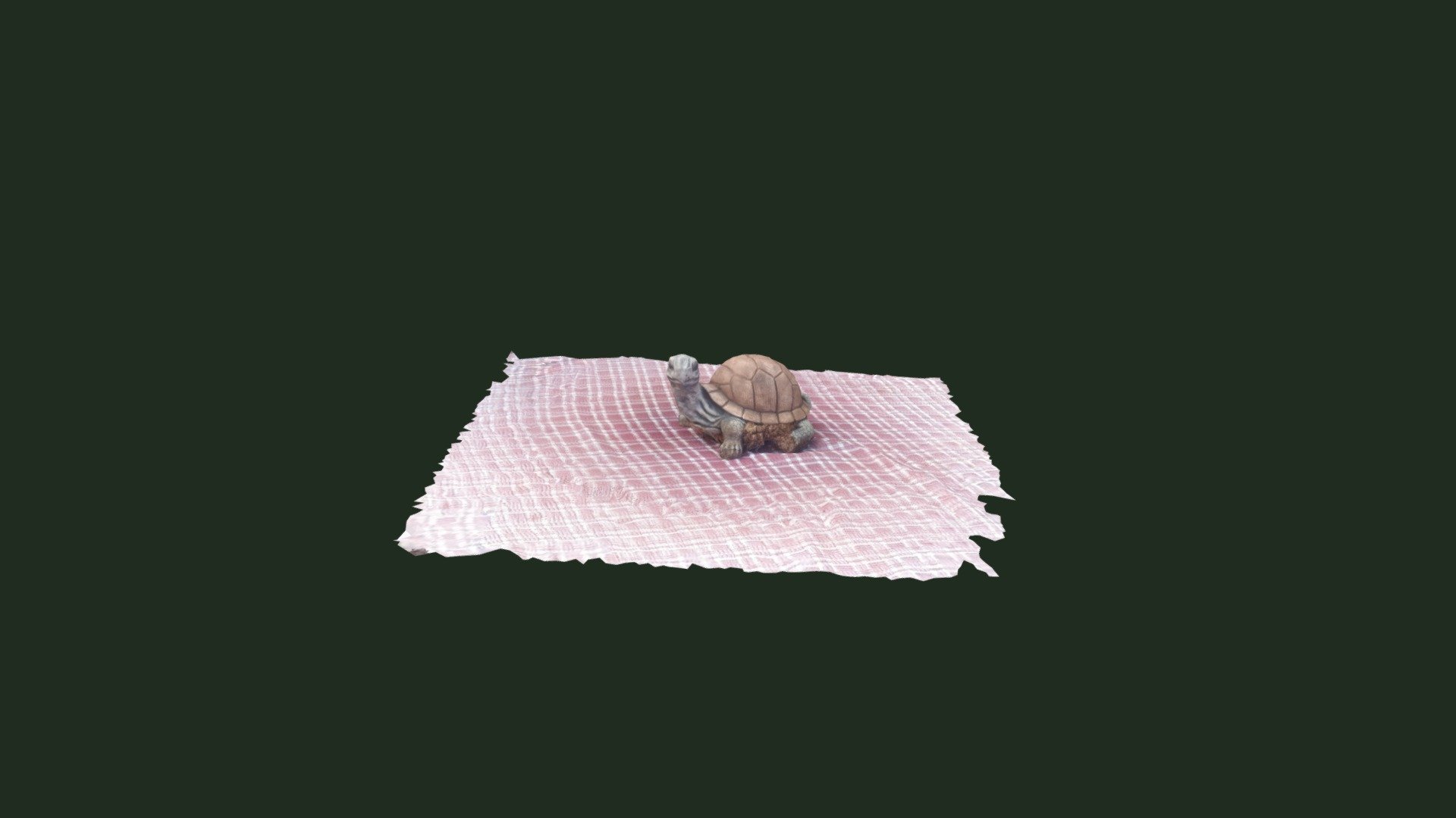 Our turtle statue..