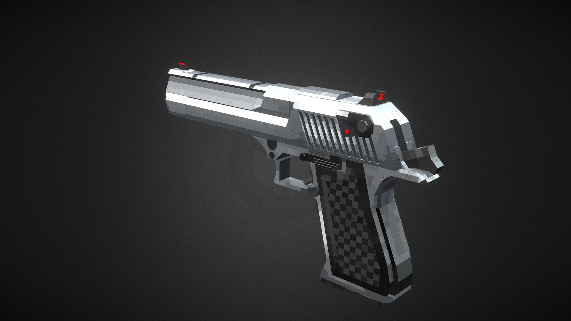 Desert eagle 50AE Stainless steel - 3D model by NekoCrane [da48353 ...
