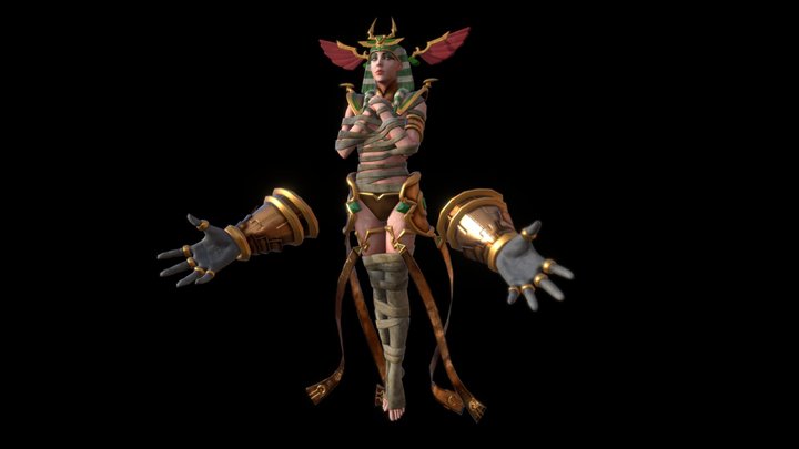 Egypt Girl 3D Model