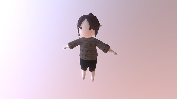 Cartoon Character 3D Model