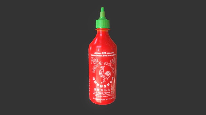 Sriracha Sauce 3D Model