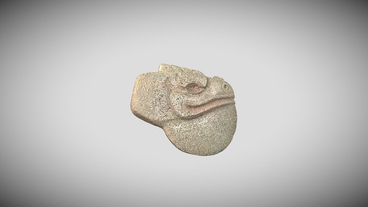 Hacha Cabeza de Iguana 3D Model