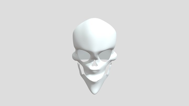 Cartoon Skull 3D Model