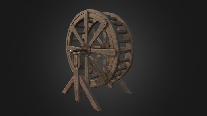 Water wheel 3D Model