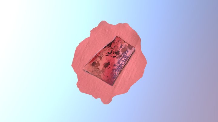 Pink Blue Paper 3D Model