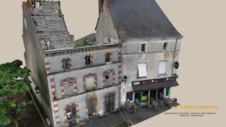 Valanjou, maison en ruine 3D Model