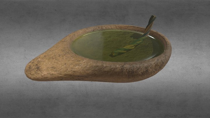 Lámpara de Arcilla 3D Model