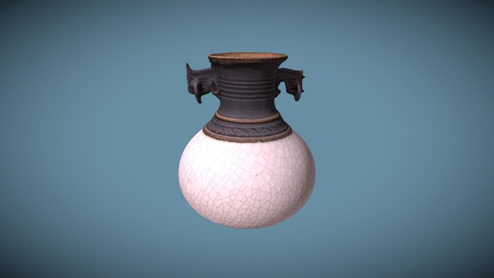 Raku Vase 3D Model